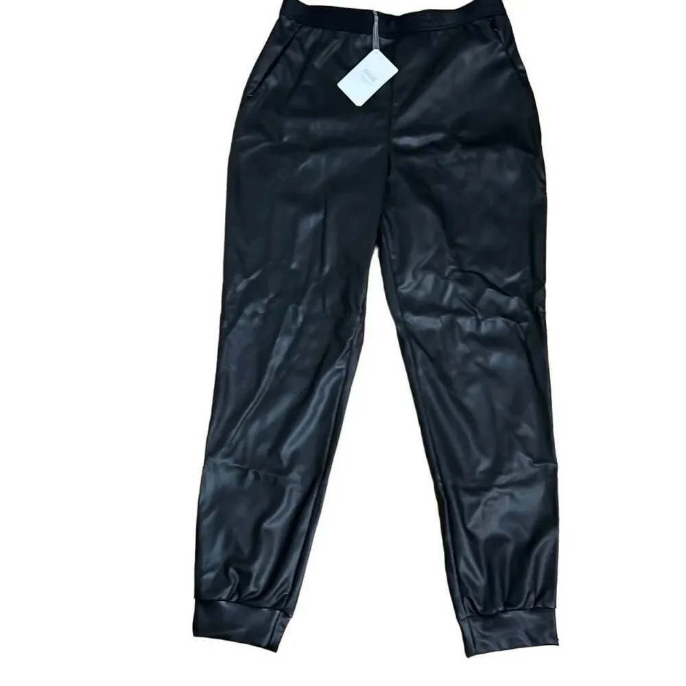 NWT Wolford Vegan Leather Trouser Pants Black XS